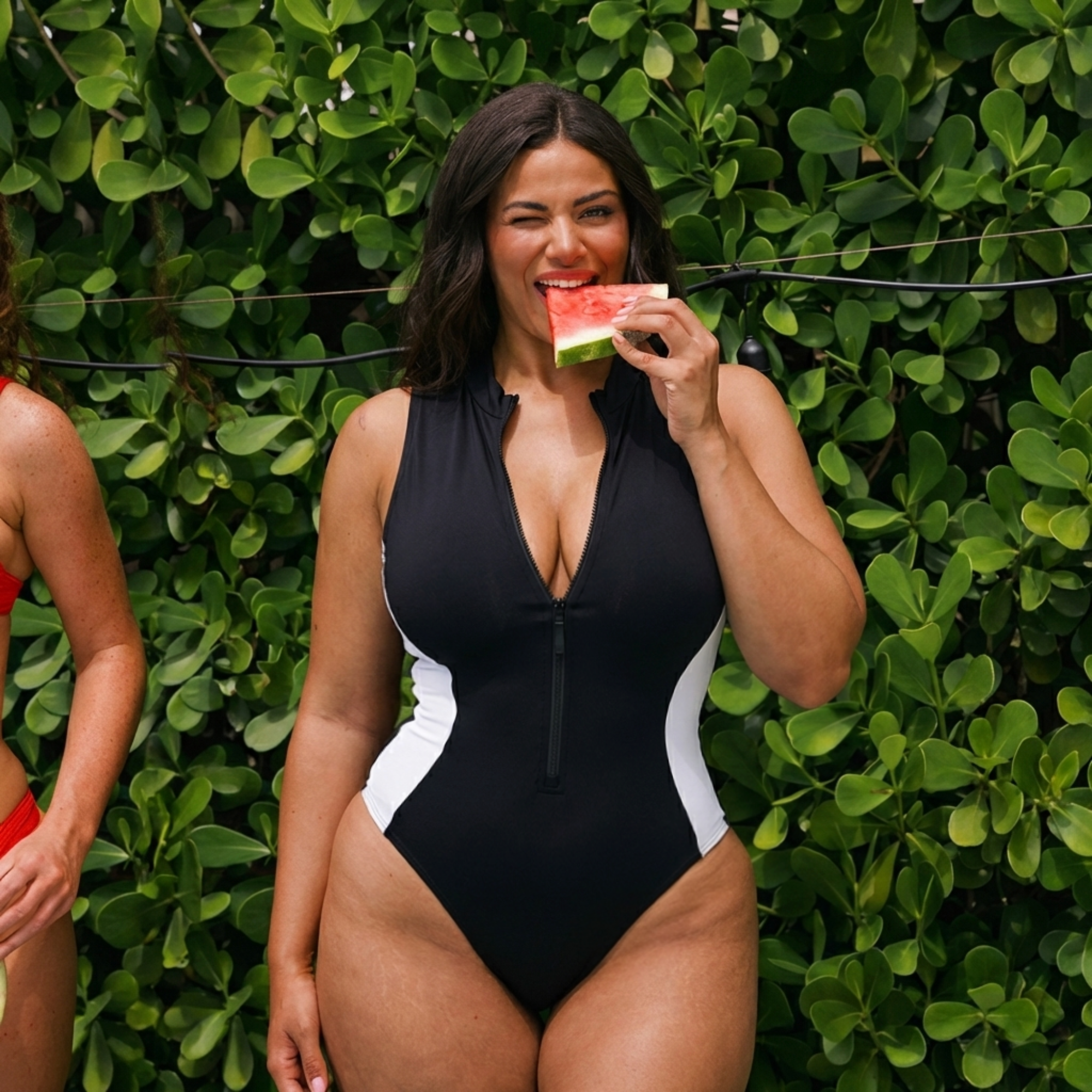 ASTRA - Maillot de bain gainant push-up avec zip